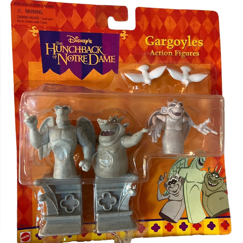 Unopened Vintage Disney Action Figures Hunchback of Notre Dame’s Gargoyles
